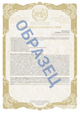 Образец Приложение к СТО 01.064.00220722.2-2020 Руза Сертификат СТО 01.064.00220722.2-2020 